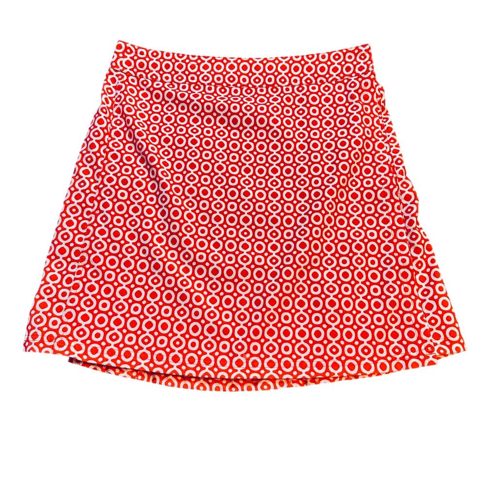 RipSkirt Hawaii sz M  Orange Dot Wrap Mini‎ Skirt Length 2